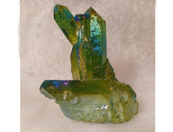 Zelený AQUA AURA  Quartz Cluster - cca 50 g 